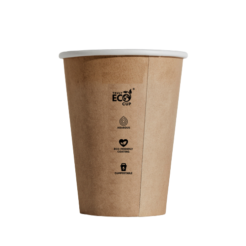 12oz Kraft Truly Eco Single Wall Coffee Cup