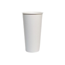 20oz White Single Wall Coffee Cup