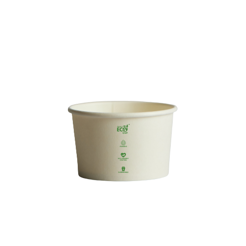 3oz / 90ml (75Dx45) Truly Eco White Ice-Cream Cup