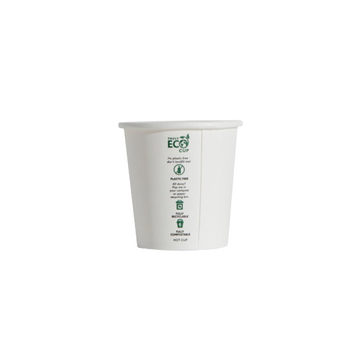 4oz White Truly Eco Single Wall Coffee Cup