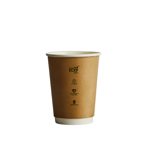 8oz Kraft Truly Eco Double Wall Coffee Cup