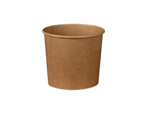 16oz (98Dx99h) Brown Kraft Food Bowl