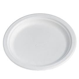 9.75x12.5inch Chinet Premium Oval White Paper Plate