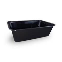 650ml (172x120x49) Low-Cost Black Rectangular Plastic Container