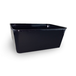 1000ml (172x120x71) Low-Cost Black Rectangular Plastic Container