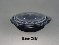 5oz/148ml (100Dx30) Black MicroWvb Round Food Plast Cont