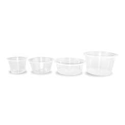 Sauce Plastic Containers, Clear Portion Cups :: Food Packaging Online