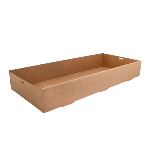 Large (250x560x85) Window Brown Catering Tray - Base