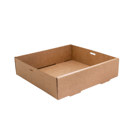 Square (225x225x60) Window Brown Catering Tray - Base