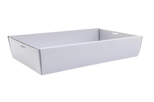 Large (560x255x80) White Catering Tray (Base) - Fits PET Lids Below