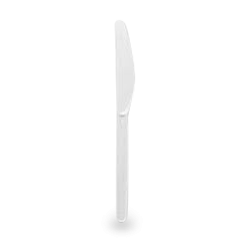 160mm White Plastic Knife