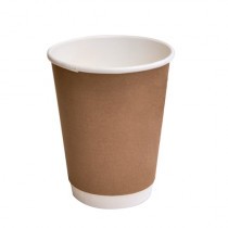12oz Cup-to-Grow Brown Double Wall Coffee Cup
