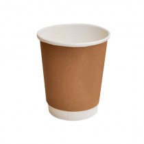 8oz Cup-to-Grow Brown Double Wall Coffee Cup