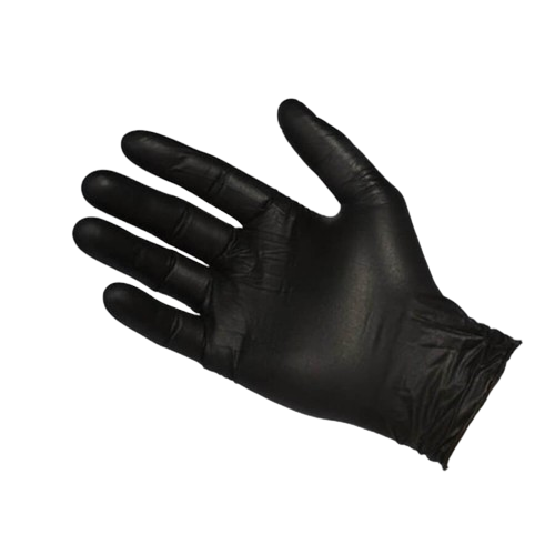 Large Black Powder Free Nitrile Gloves
