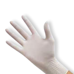 Large Natural Powdered Latex Gloves