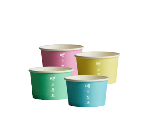 3oz / 90ml (75Dx45) Truly Eco Pastel Ice-Cream Cups