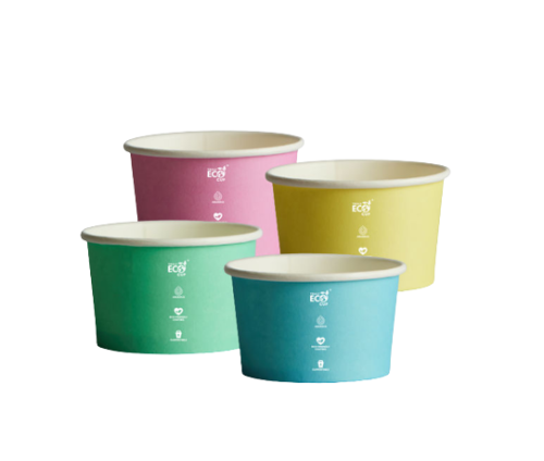5oz / 145ml (85Dx50) Truly Eco Pastel Ice-Cream Cup