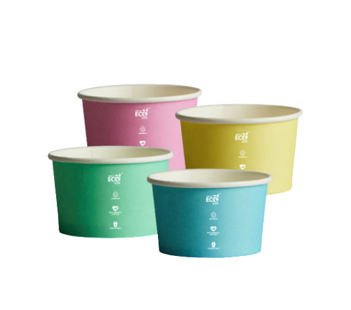 8oz / 237ml (90Dx57) Truly Eco Pastel Ice-Cream Cup