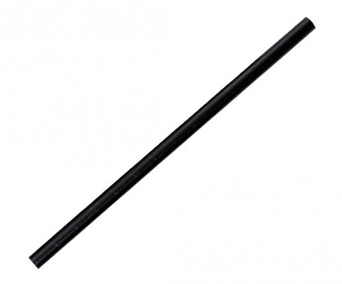 240mm x 8D Black Thickshake Paper Straw