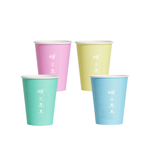 12oz Pastel Truly Eco Single Wall Coffee Cups