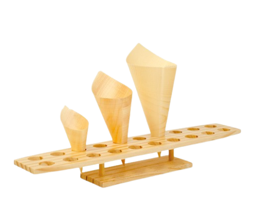 Wooden Cone Stand (450x90x60)