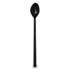 190mm Black Plastic Long Teaspoon