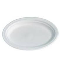 8x10inch (200x255mm) Oval White Lamin Foam Plate
