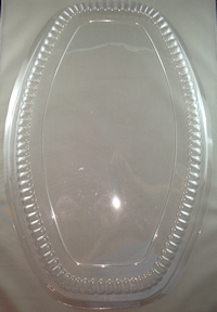 20inch Clear Oval Dome Platter Lid