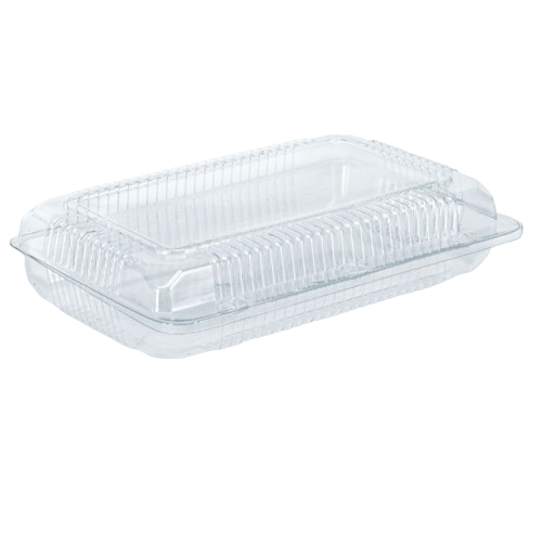 TP5 RPET (238x152x55) Clear Hinged Plastic Container